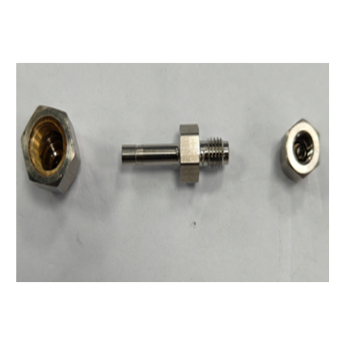 Triya items square (3) Reducing union SS316 1/8 to 1/16 Pressure line union connector. - Image 1